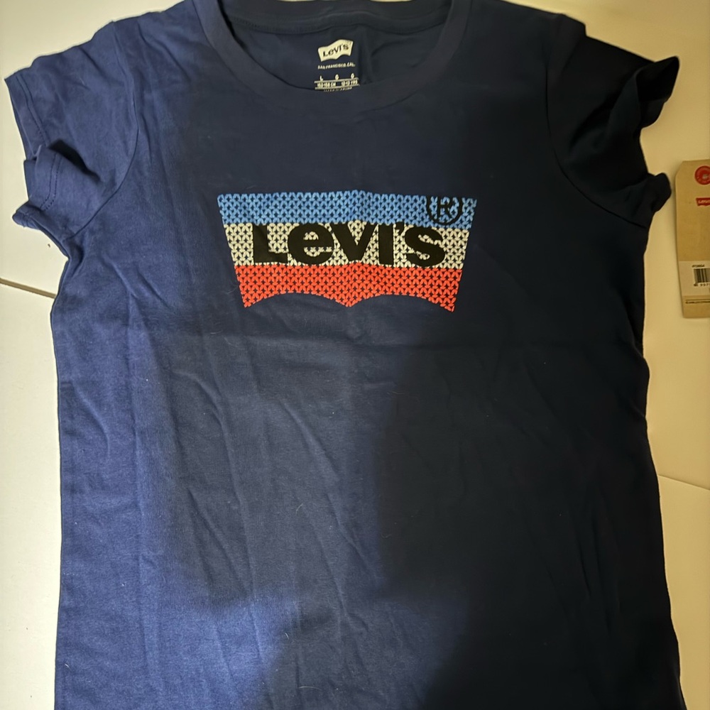 Levi's Kids Navy Blue Graphic T-Shirt